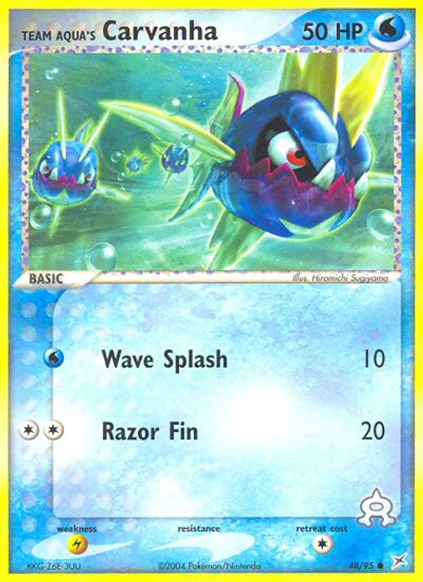 Team Aqua's Carvanha (EX Team Magma vs Team Aqua #48/95)
