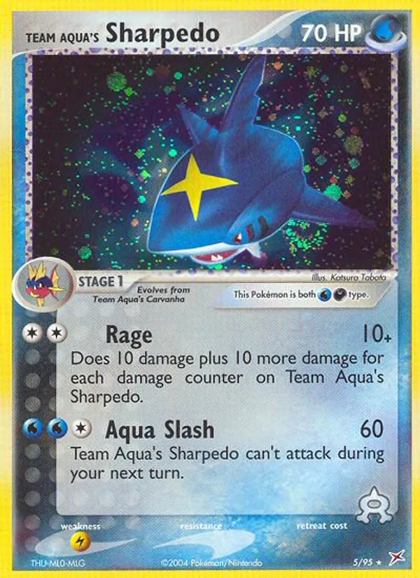Team Aqua's Sharpedo (EX Team Magma vs Team Aqua #5/95)
