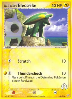 Team Aqua's Electrike (EX Team Magma vs Team Aqua #52/95)