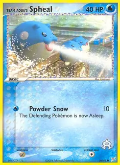 Team Aqua's Spheal (EX Team Magma vs Team Aqua #56/95)