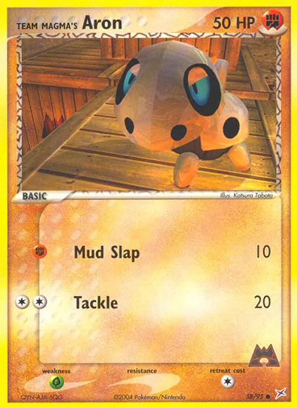 Team Magma's Aron (EX Team Magma vs Team Aqua #58/95)