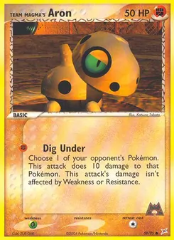 Team Magma's Aron (EX Team Magma vs Team Aqua #59/95)