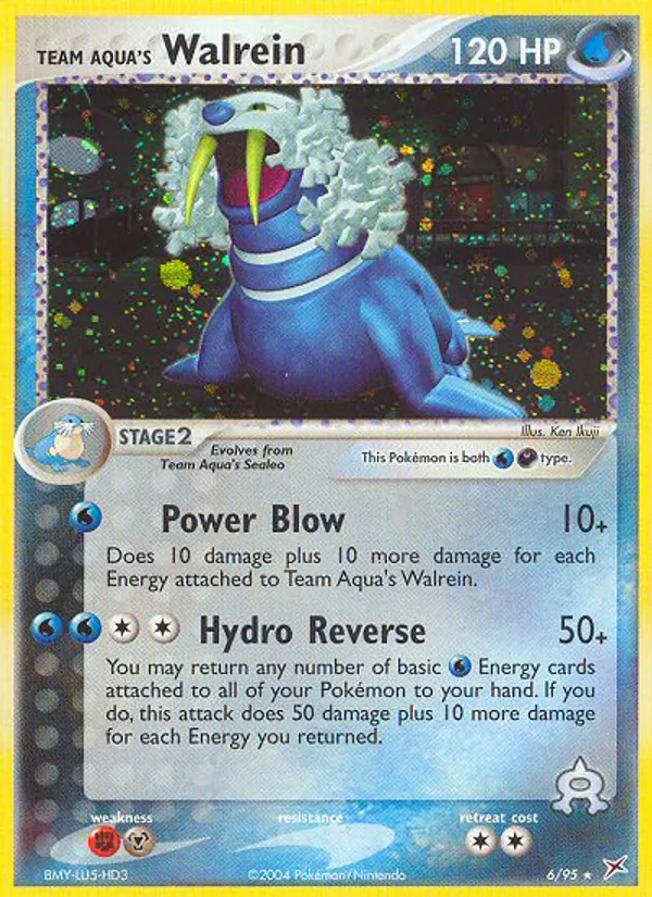 Team Aqua's Walrein (EX Team Magma vs Team Aqua #6/95)