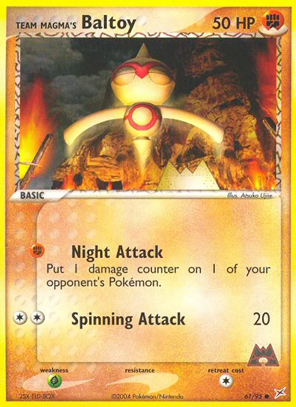 Team Magma's Baltoy (EX Team Magma vs Team Aqua #61/95)