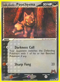 Team Magma's Poochyena (EX Team Magma vs Team Idro #66/95)