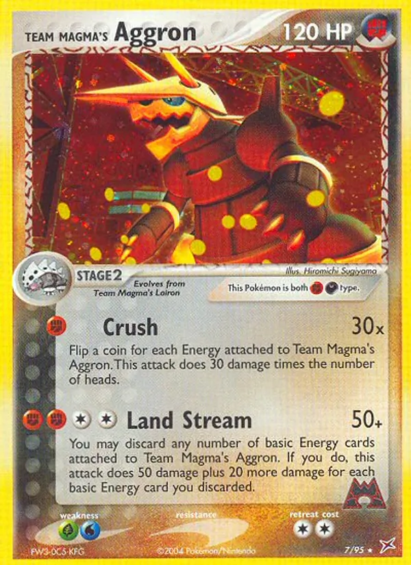 Team Magma's Aggron (EX Team Magma vs Team Aqua #7/95)