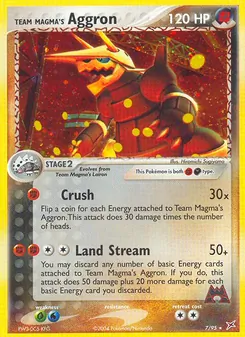 Team Magma's Aggron (EX Team Magma vs Team Aqua #7/95)