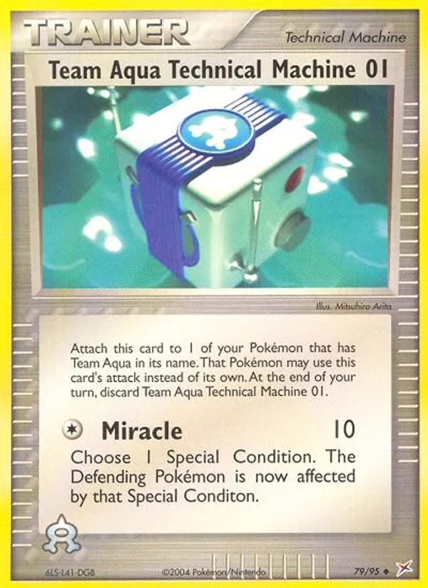 Team Aqua Technical Machine 01 (EX Team Magma vs Team Aqua #79/95)