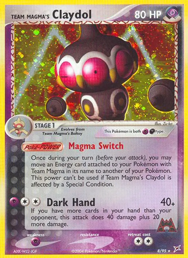 Team Magma's Claydol (EX Team Magma vs Team Aqua #8/95)