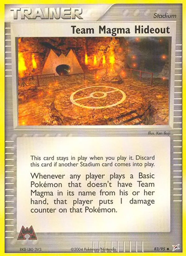 Team Magma Hideout (EX Team Magma vs Team Aqua #83/95)