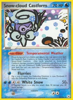 Snow-cloud Castform (EX Hidden Legends #25/101)