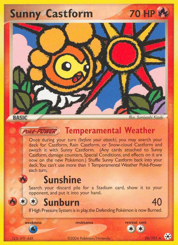 Sunny Castform (EX Hidden Legends #26/101)