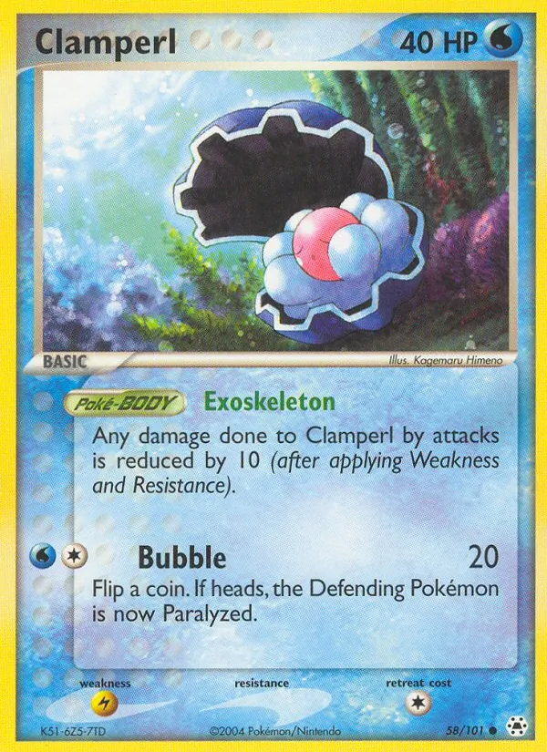 Clamperl (EX Hidden Legends #58/101)