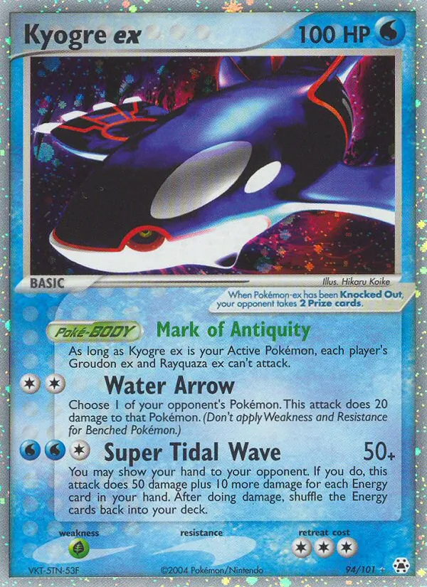 Kyogre ex (EX Hidden Legends #94/101)