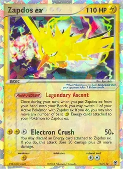 Zapdos-ex (EX Feuerrot & Blattgrün #116/112)