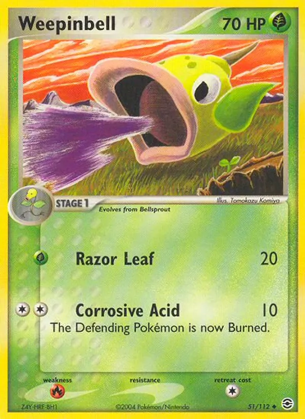 Weepinbell (EX FireRed & LeafGreen #51/112)
