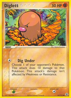 Diglett (EX FireRed & LeafGreen #61/112)