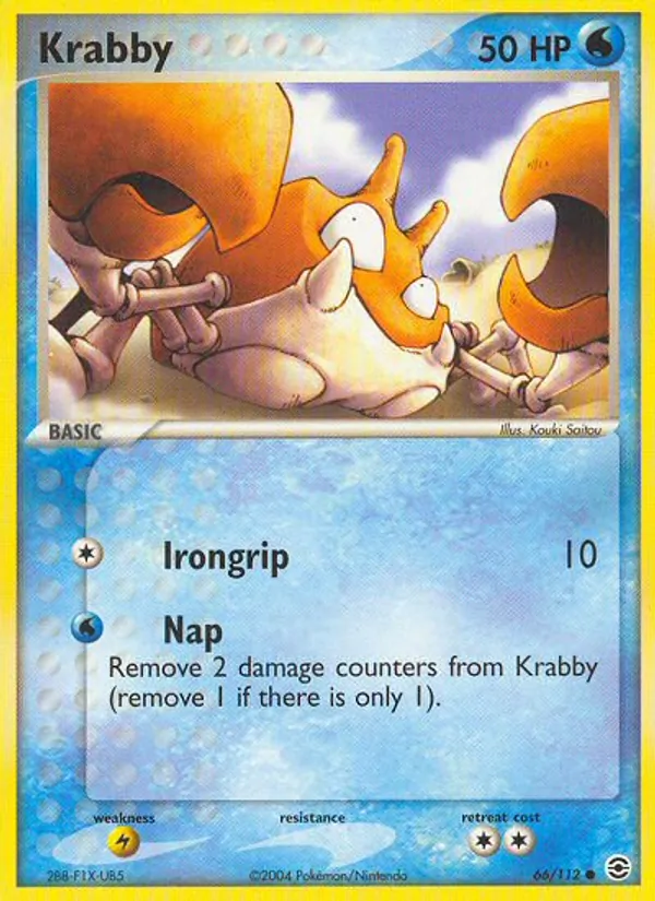 Krabby (EX FireRed & LeafGreen #66/112)