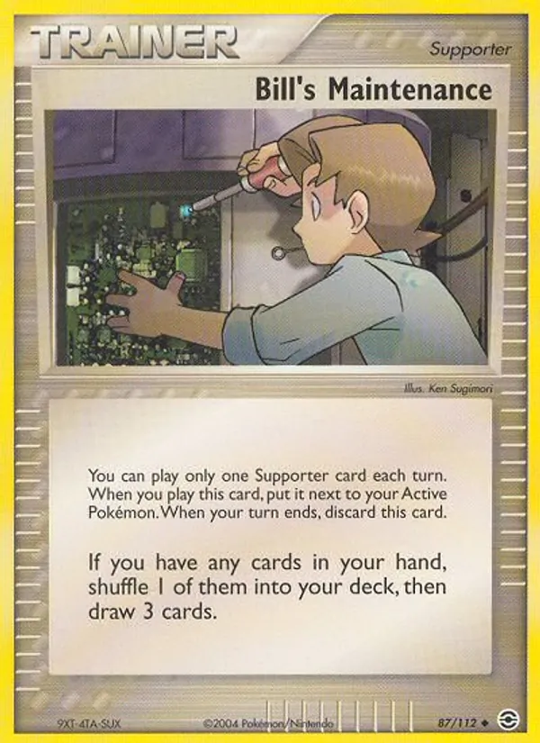 Bill's Maintenance (EX FireRed & LeafGreen #87/112)
