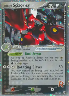 Rocket's Scizor ex (EX Team Rocket Returns #101/109)