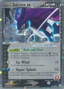 Rocket's Suicune ex (EX Team Rocket Returns #105/109)