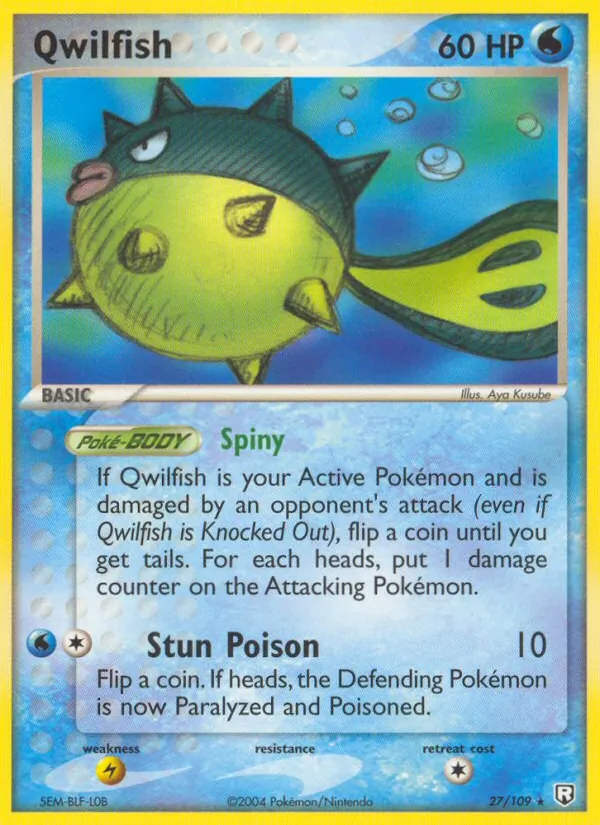 Qwilfish (EX Team Rocket Returns #27/109)