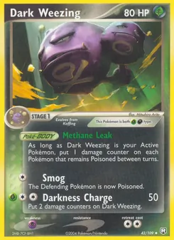 Dark Weezing (EX Team Rocket Returns #42/109)