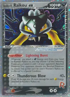Rocket's Raikou ex (EX Deoxys #108/107)