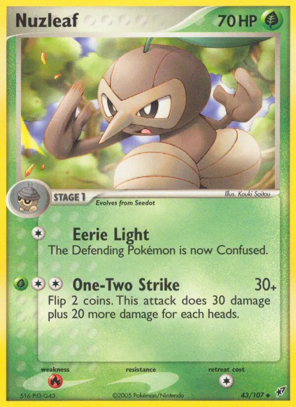 Nuzleaf (EX Deoxys #43/107)