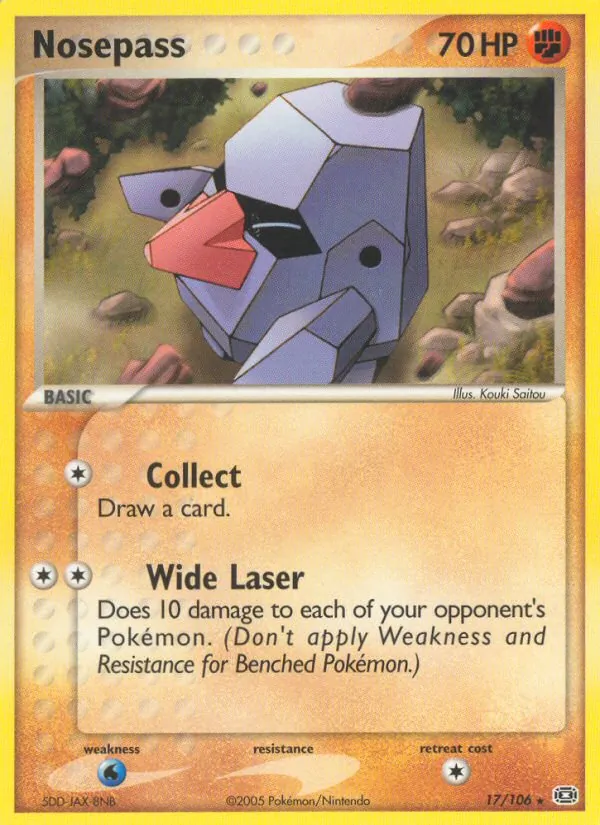 Nosepass (EX Emerald #17/106)