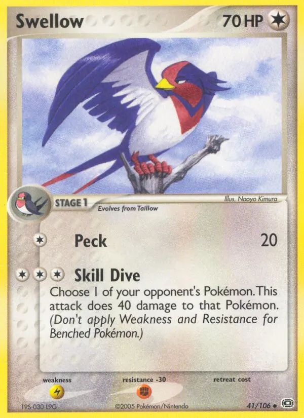 Swellow (EX Emerald #41/106)