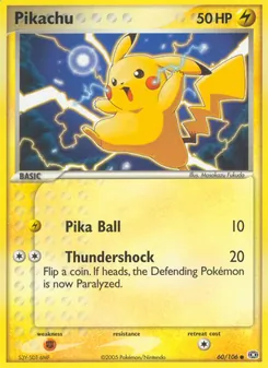 Pikachu (EX Emerald #60/106)