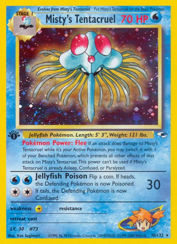 Misty's Tentacruel (Gym Heroes #10/132)