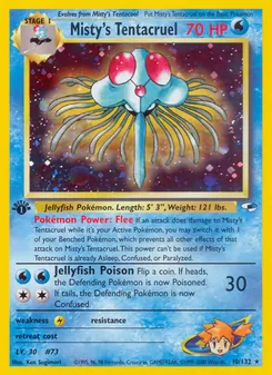 Misty's Tentacruel (Gym Heroes #10/132)