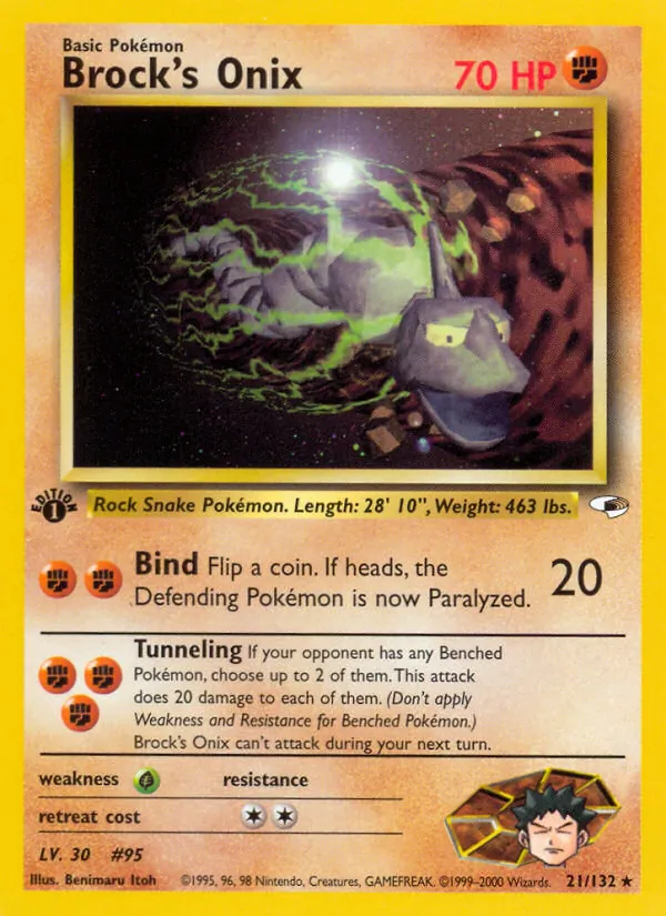 Brock's Onix (Gym Heroes #21/132)