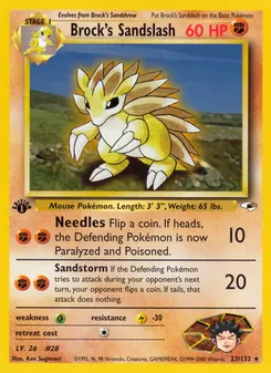 Brock's Sandslash (Gym Heroes #23/132)