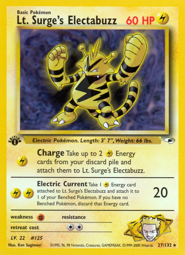 Lt. Surge's Electabuzz (Gym Heroes #27/132)