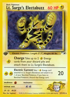 Lt. Surge's Electabuzz (Gym Heroes #27/132)