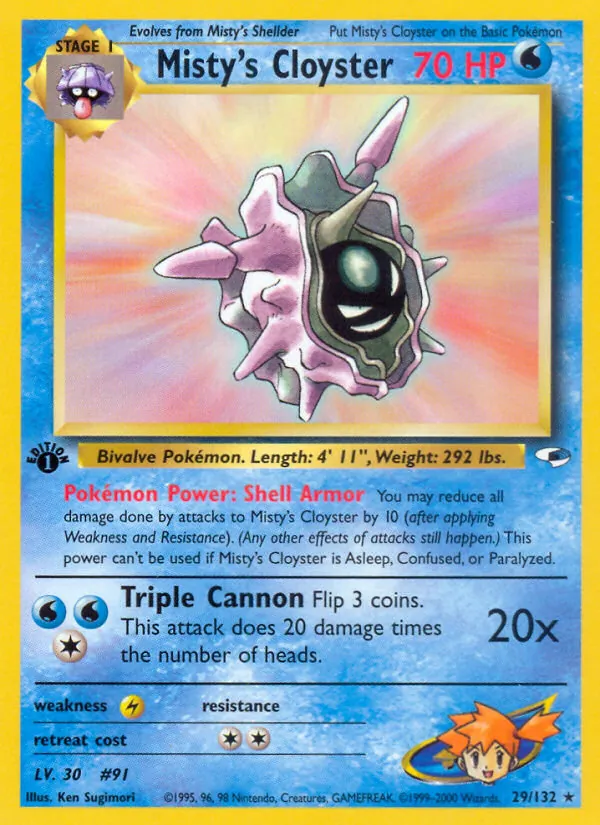 Misty's Cloyster (Gym Heroes #29/132)
