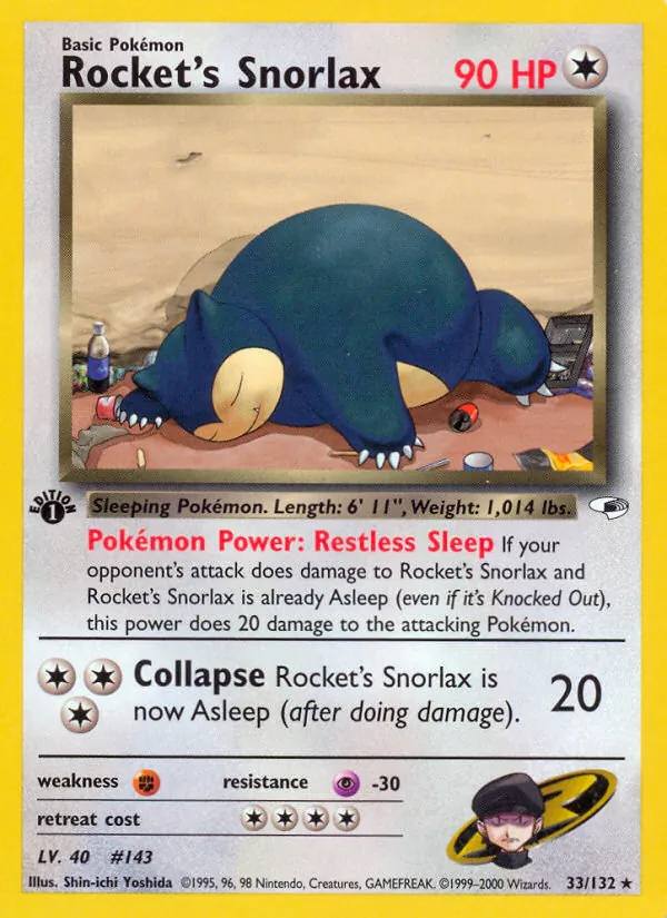 Rocket's Snorlax (Gym Heroes #33/132)