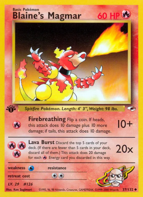 Blaine's Magmar (Gym Heroes #37/132)