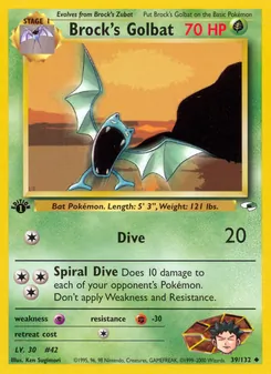 Brock's Golbat (Gym Heroes #39/132)
