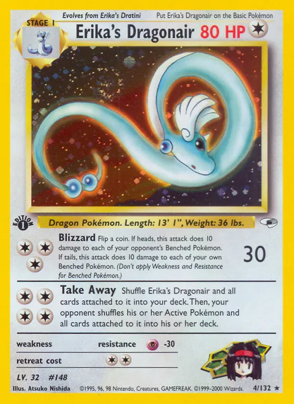 Erika's Dragonair (Gym Heroes #4/132)