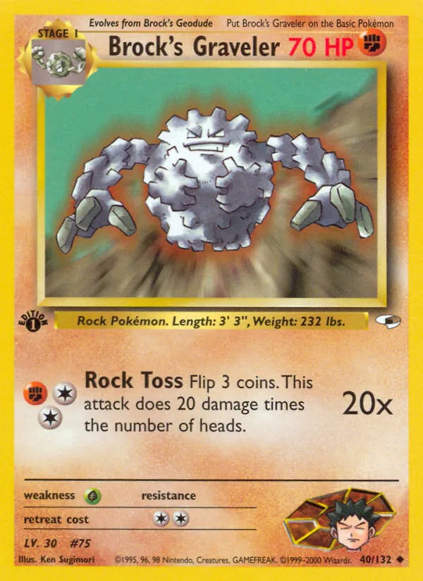 Brock's Graveler (Gym Heroes #40/132)