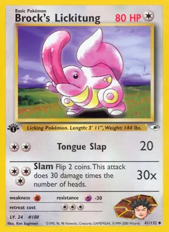 Brock's Lickitung (Gym Heroes #41/132)