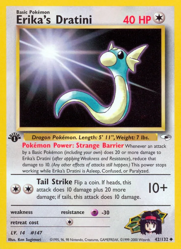 Erika's Dratini (Gym Heroes #42/132)