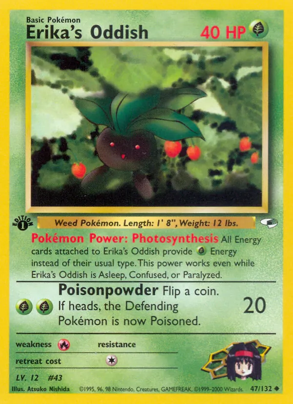 Erika's Oddish (Gym Heroes #47/132)