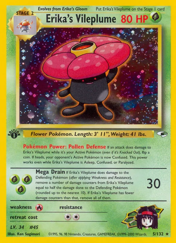 Erika's Vileplume (Gym Heroes #5/132)
