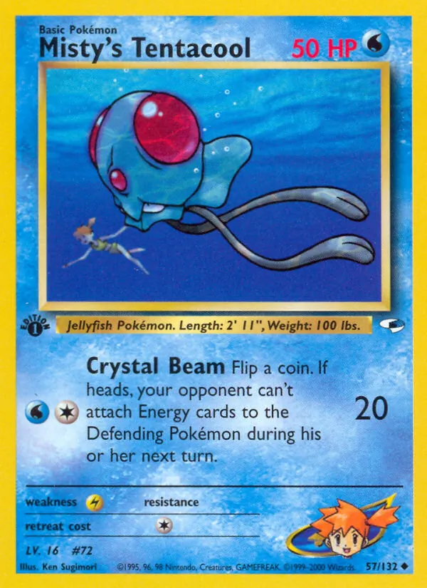 Misty's Tentacool (Gym Heroes #57/132)