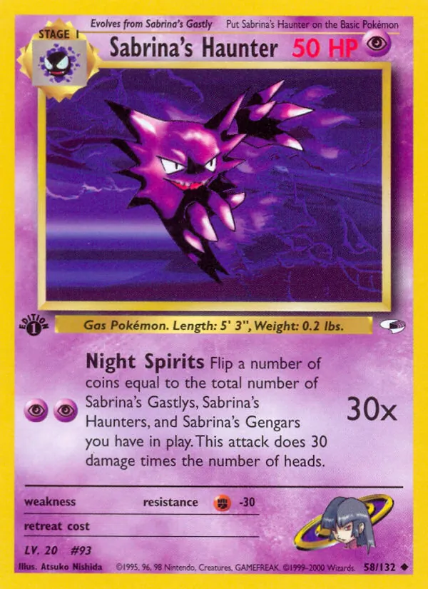 Sabrina's Haunter (Gym Heroes #58/132)